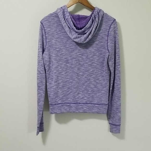 Victoria Secret PINK Women's Hoodie Size XS 1/4 Zip Pull Over Purple - Picture 4 of 4
